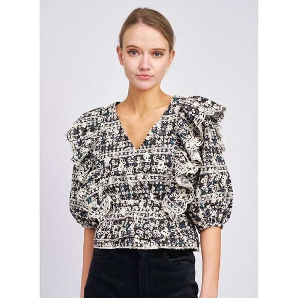 NWT EN SAISON Alessandra Top - Picture 3 of 4